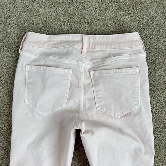 Old Navy Rockstar Jeans Pink Stretch Denim Mid Rise Skinny Leg Distressed 4 - Picture 5 of 7